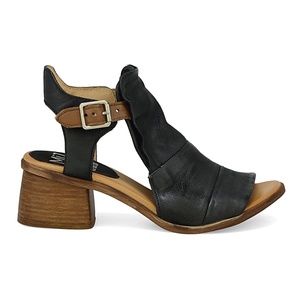 Miz Mooz Palomina Leather Wide Width Heeled Sandals